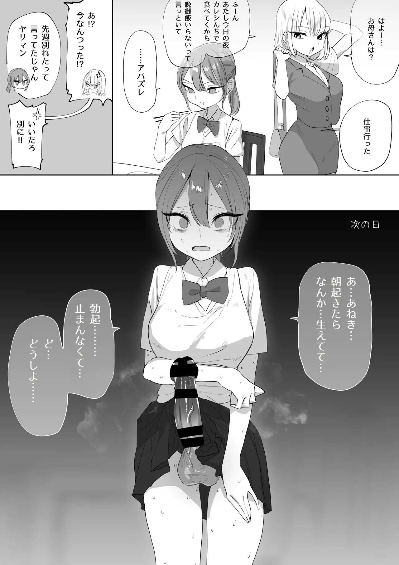 ある日突然ふたなりになった妹
