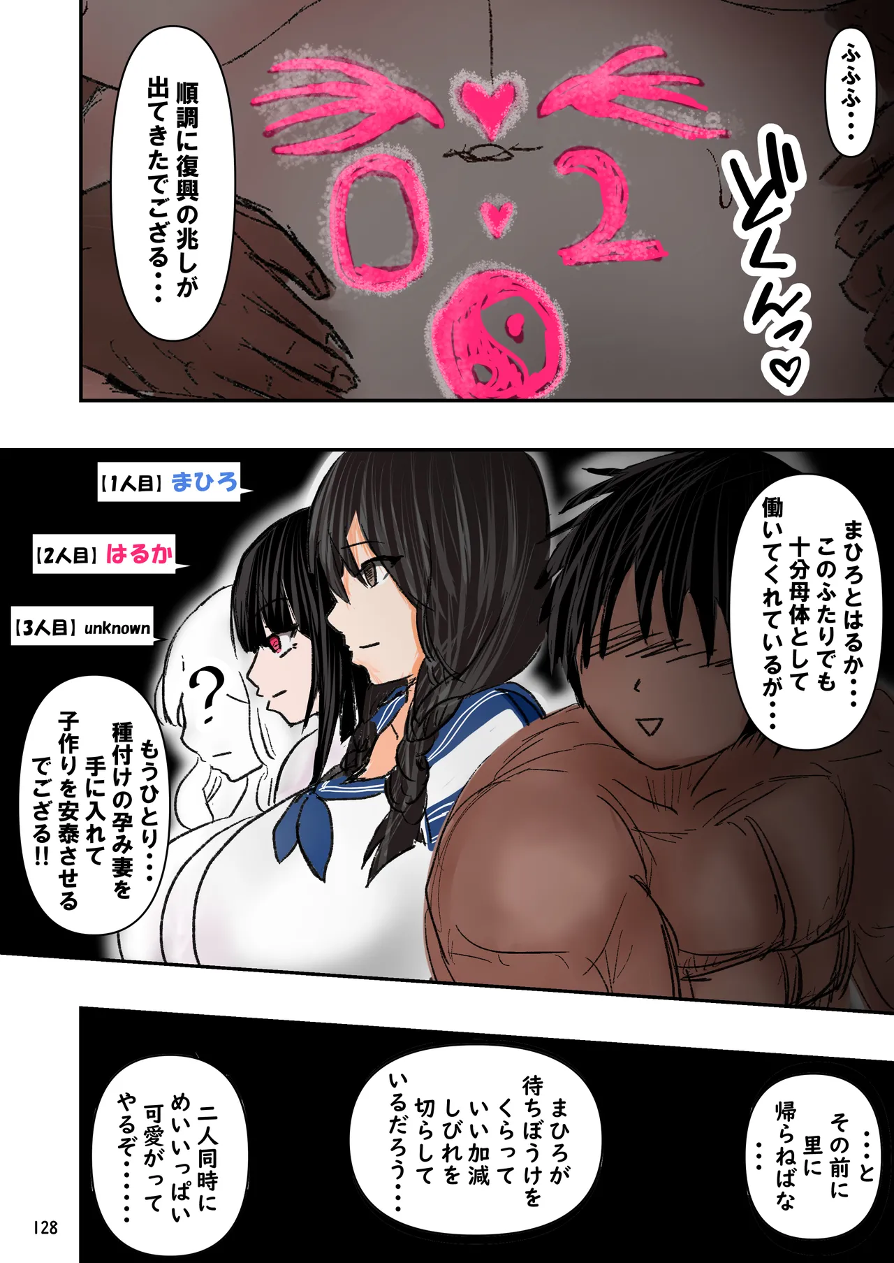 種付け御免‼2 巨乳ウェイトレスのはるかさんの巻 Page.129