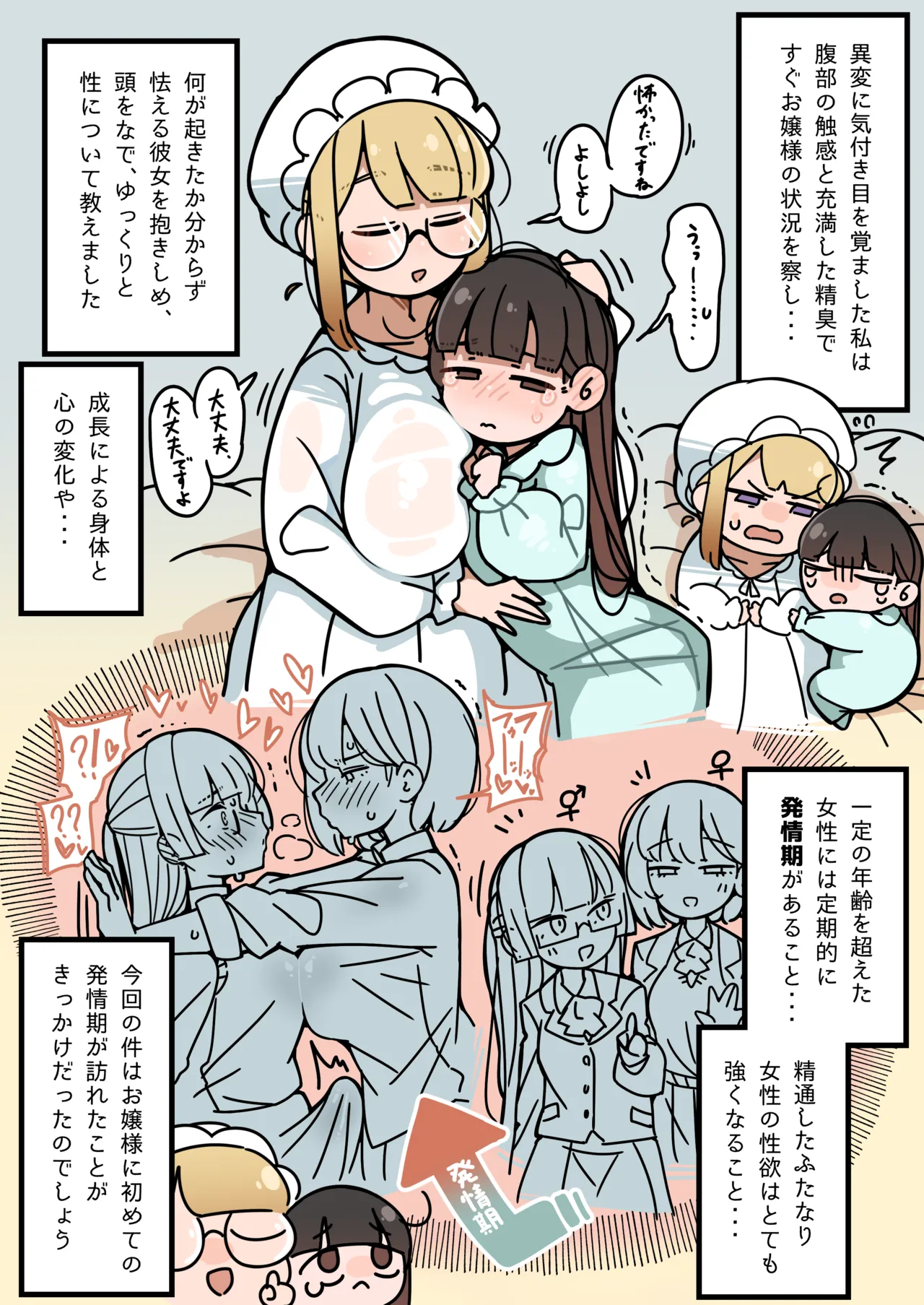 純粋純朴ふたなりお嬢様 精通 Page.8