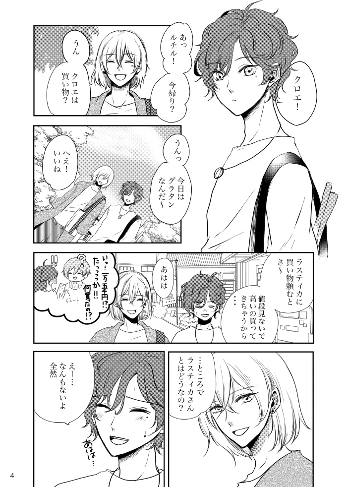 【web再録】ティカクロ現パロ本 Page.3