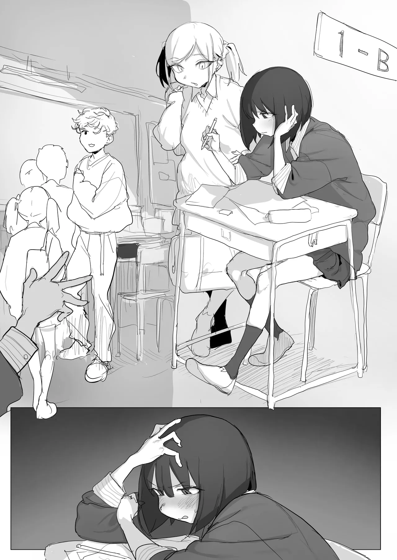 股間がイライラしたから紐パン食い込ませて自分のクラスで「宿題」するルナちゃん Page.30
