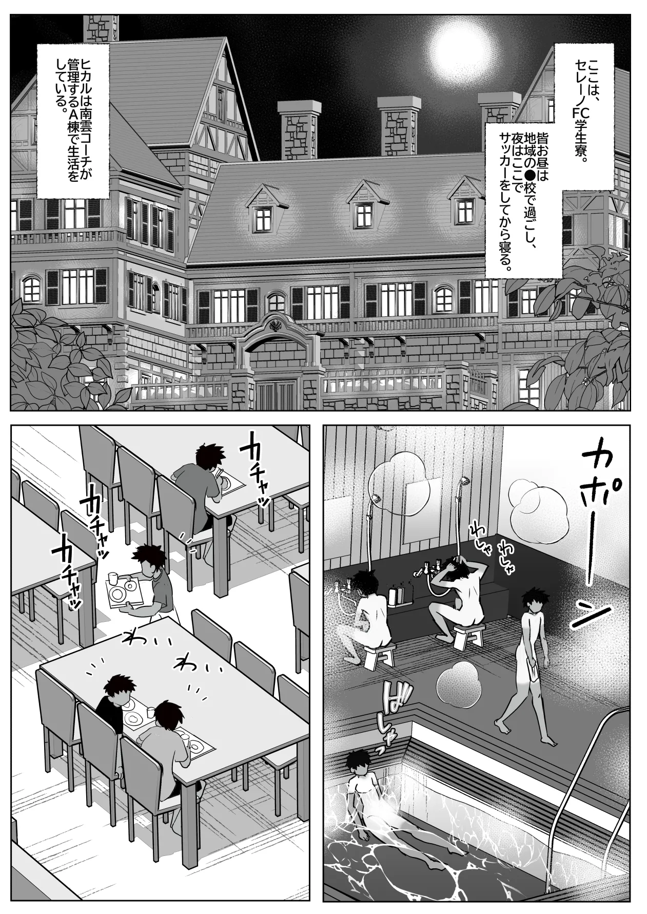 名門サッカー寮はコーチの性処理ハウス Page.9