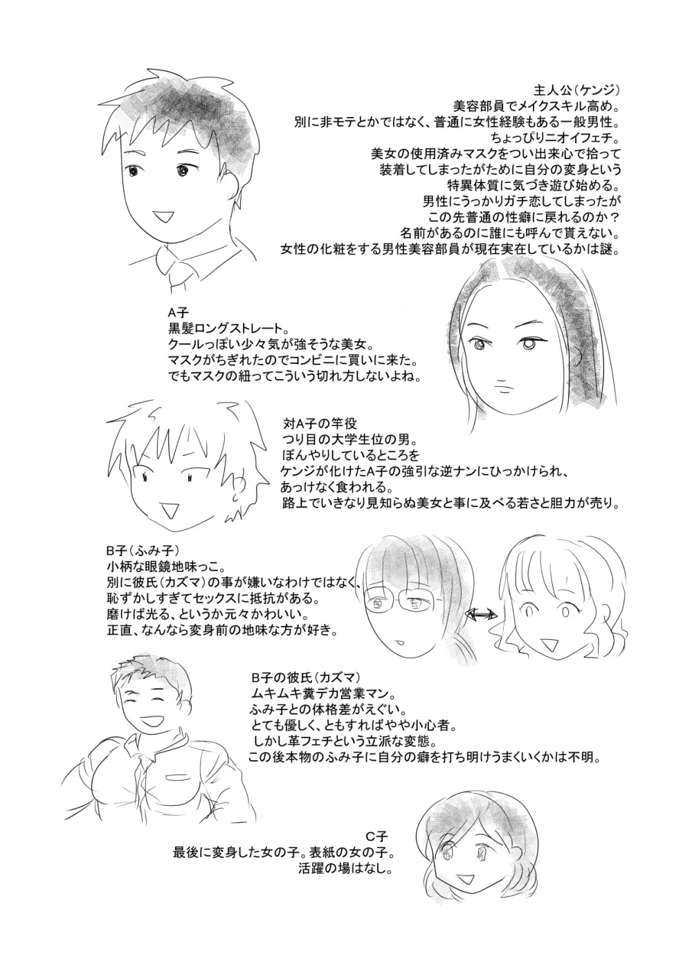 MASK Shiyōsumi masuku de TSF shinshintomo ni onnanoko ni naru hanashi Page.35