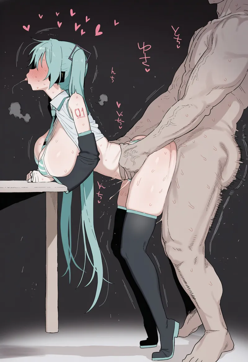 初音ミク #25-10-20 Hatsune Miku (V2 Model) (uncensored) (+Paizuri special pack)｜Unifuns [AI Generated]-1280x Page.102