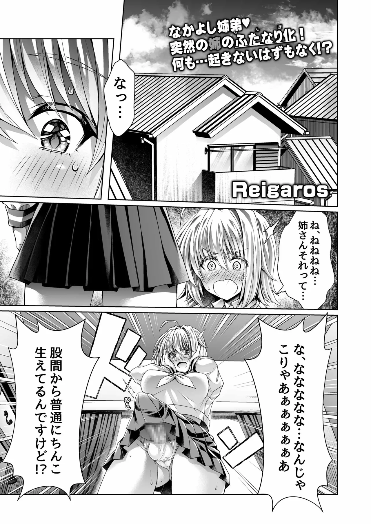 僕のおねえちゃんにちんぽが生えた!! Page.4