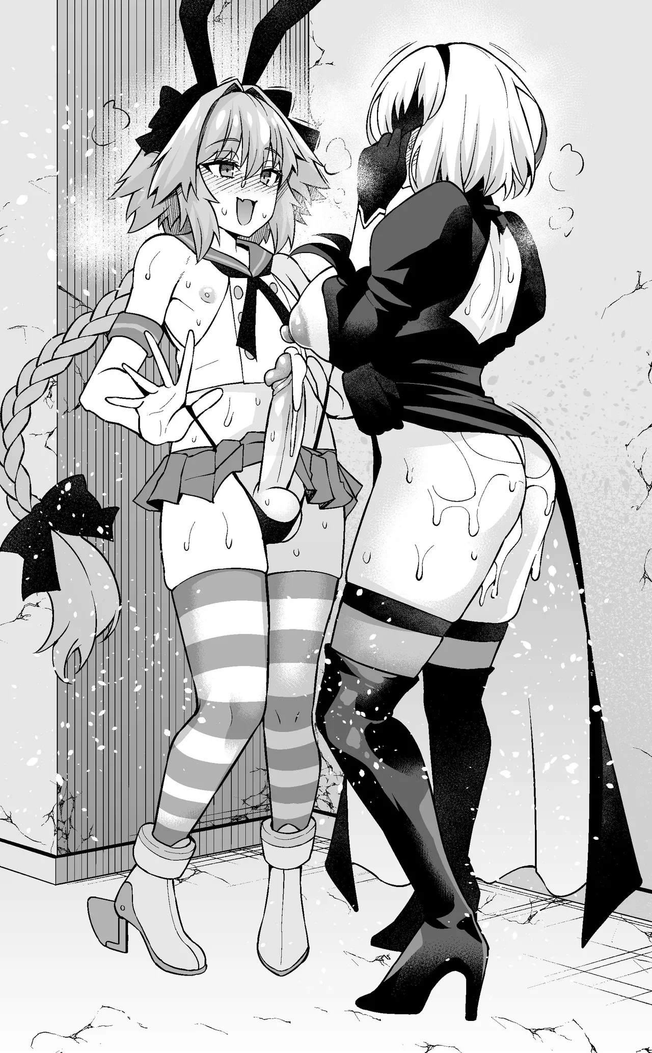 [Ankoman] Asutorufo to ￮￮￮, kosupure tokui-ten e iku ❤ [Text Cleaned]) [Decensored] Page.18