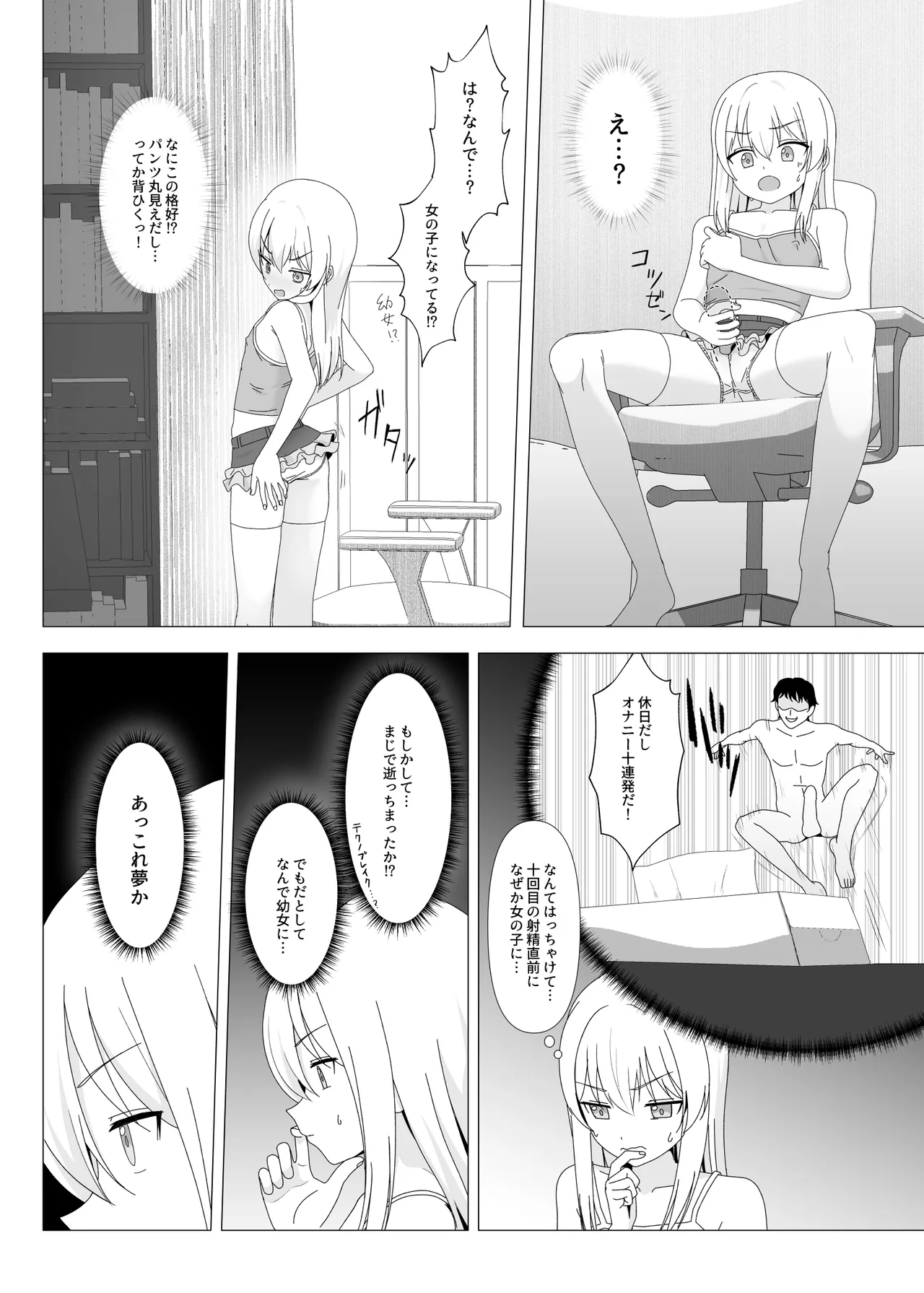 性欲が強すぎて女の子に変えられました Page.3