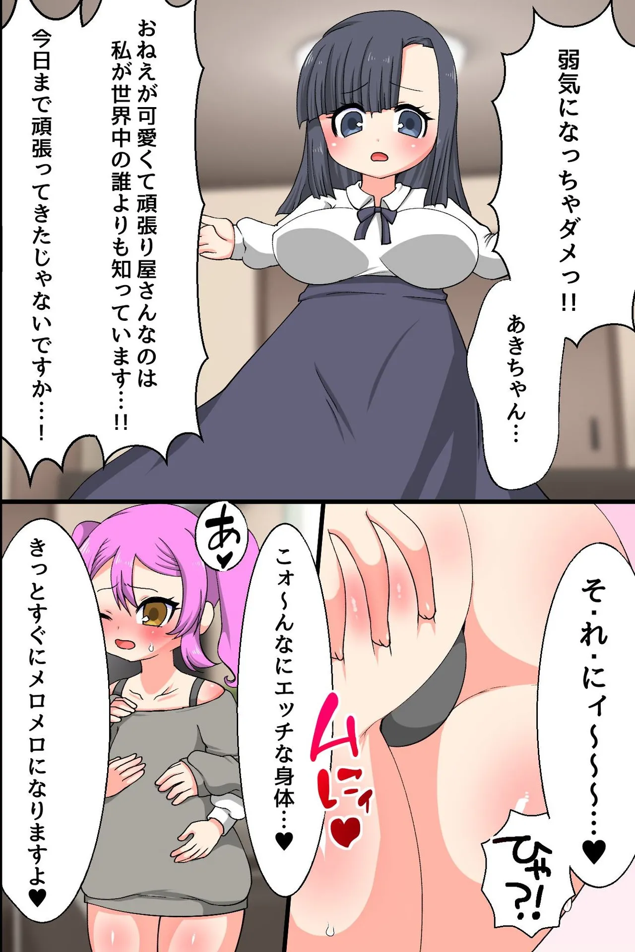 ビッチな姉妹はお兄ちゃんとセックスしたい！〜童貞兄といっぱいはじめての気持ちいいこと〜 Page.8
