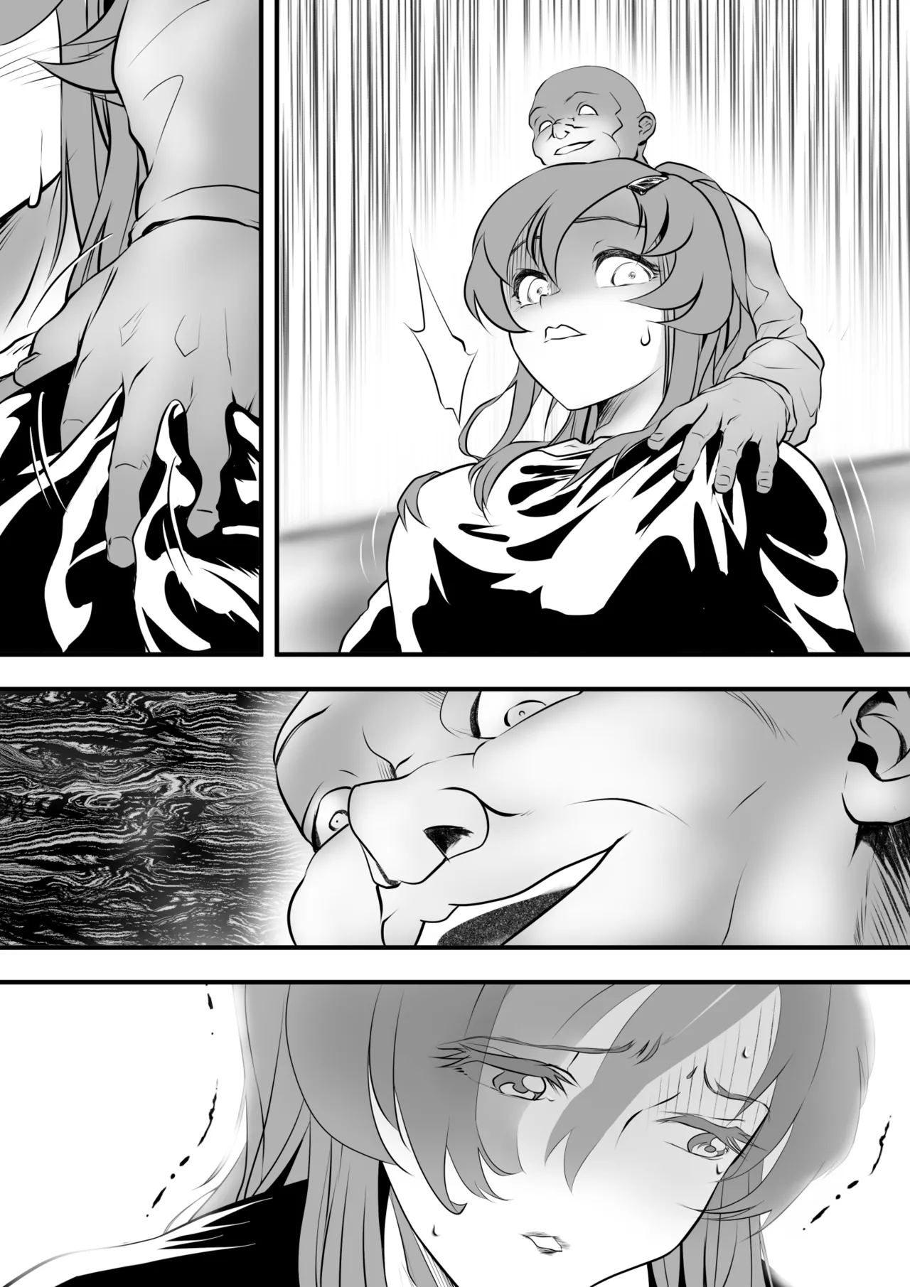 巨乳の新婚人妻さん マンガ家旦那の連載継続のため編集長と取引してNTR… Page.37