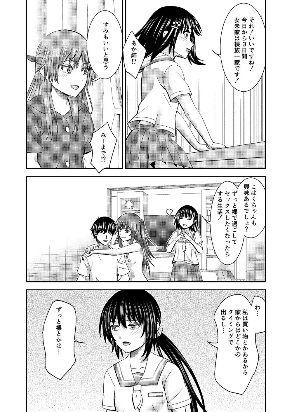 妹同士の汗だくエッチ Page.7