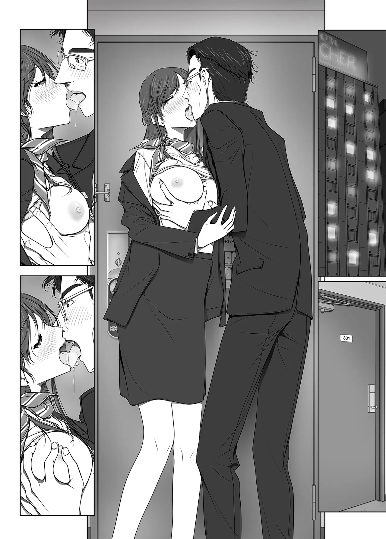 [彩～IRODORI～ (SOYOSOYO)] 彼女がパンツを穿かない理由 -ビジホ受付嬢編- 中編 [DL版] Page.105