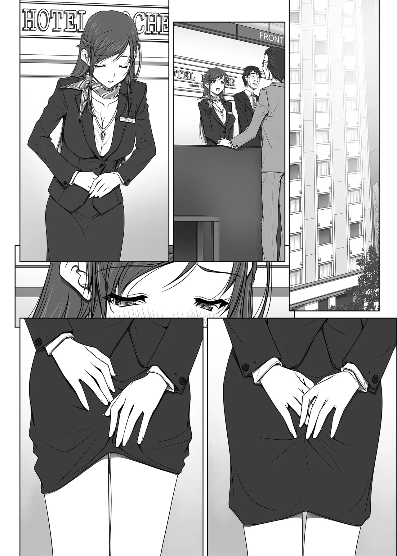 [彩～IRODORI～ (SOYOSOYO)] 彼女がパンツを穿かない理由 -ビジホ受付嬢編- 中編 [DL版] Page.98