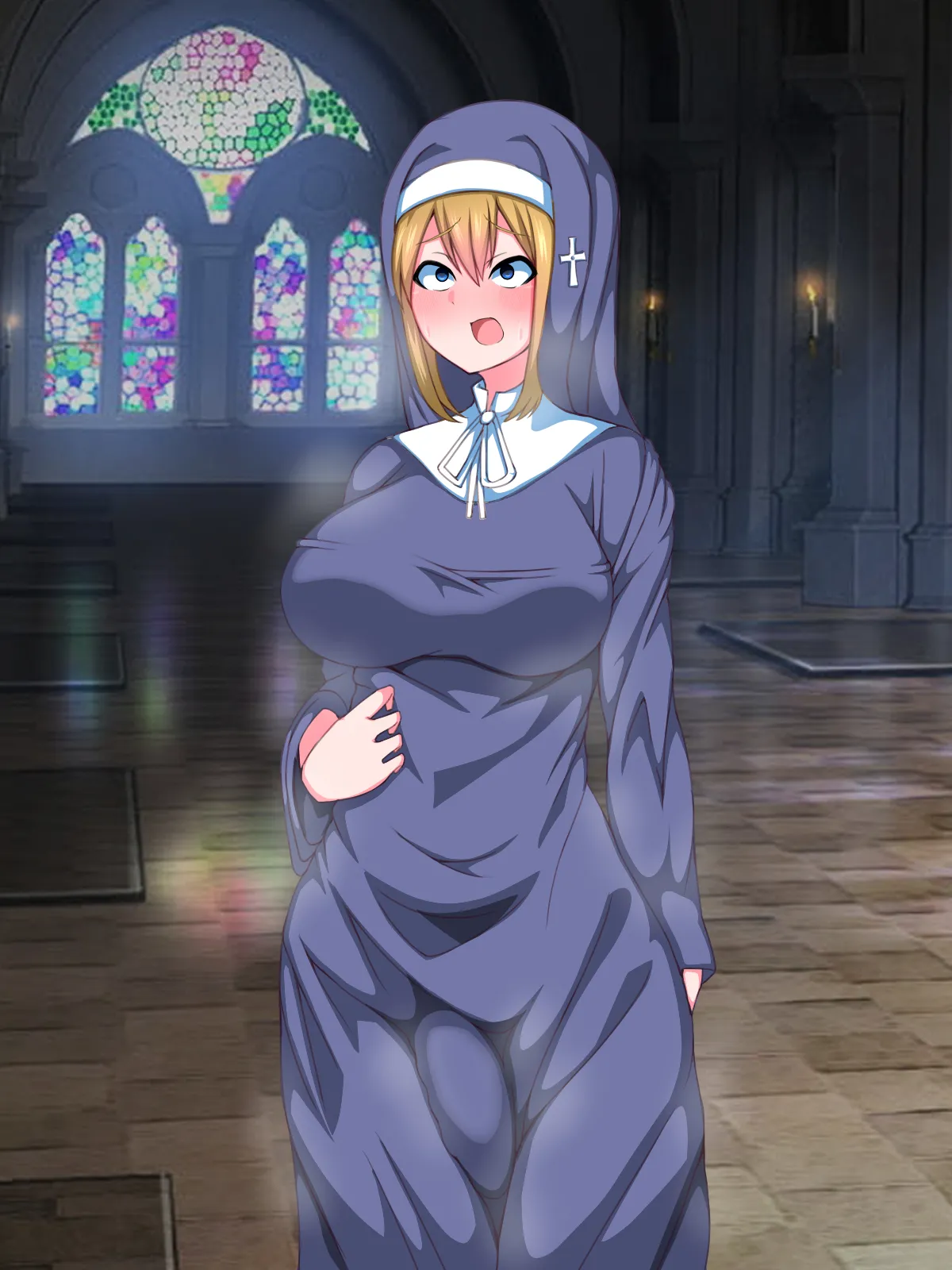 There's No Way This Futanari Nun Will Lose to the Pleasures of Immoral Ejaculation! Page.37