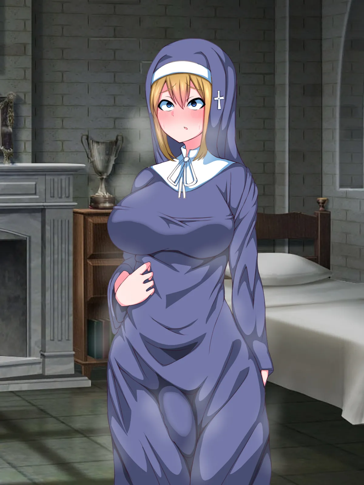 There's No Way This Futanari Nun Will Lose to the Pleasures of Immoral Ejaculation! Page.41