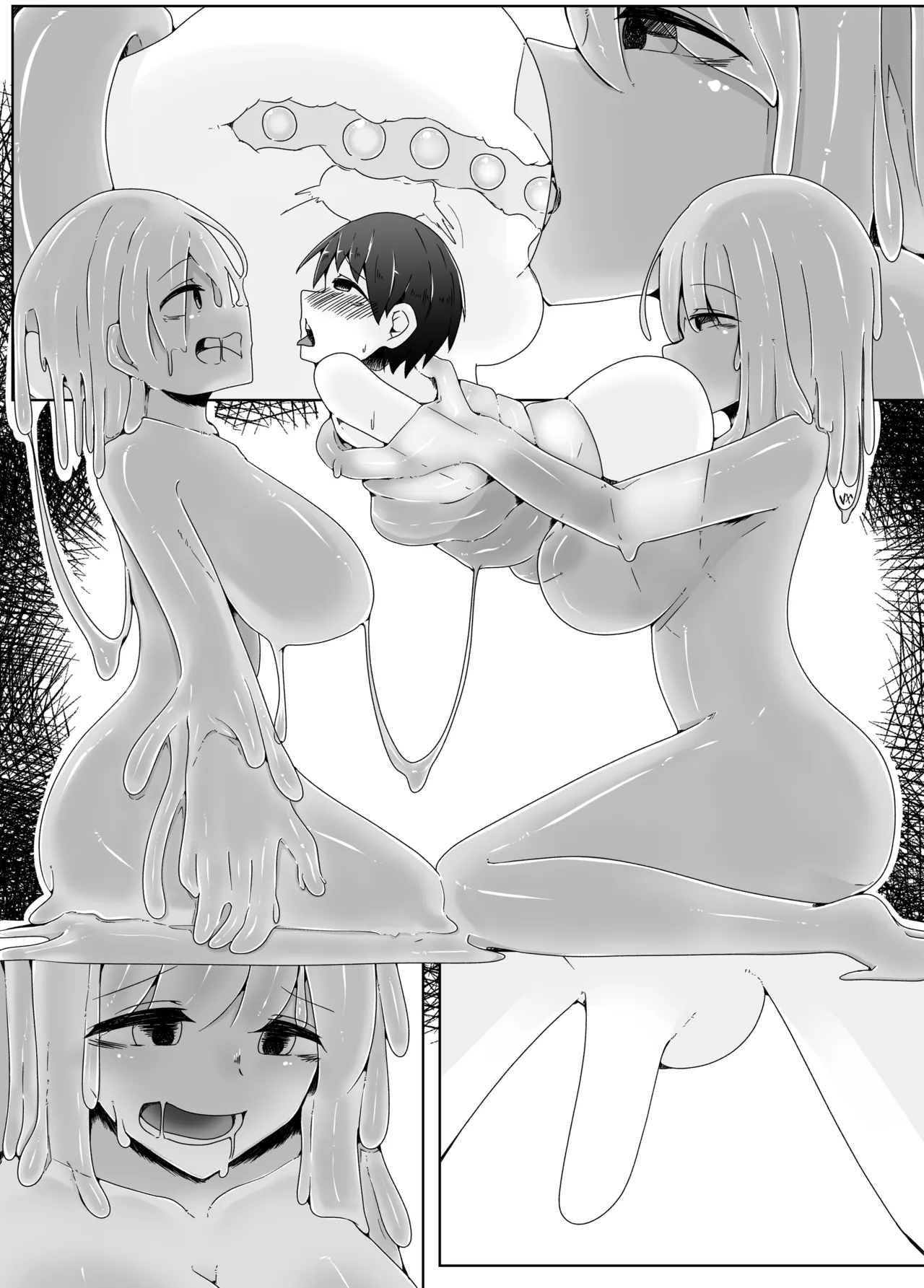 怖がりなショタ君が子作りしたいHなスライムに卵の苗床レイプされる話 Page.28
