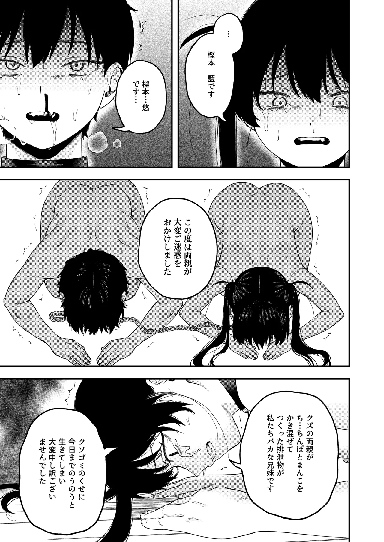 双子の兄妹強●近親相姦つがいじめ Page.35