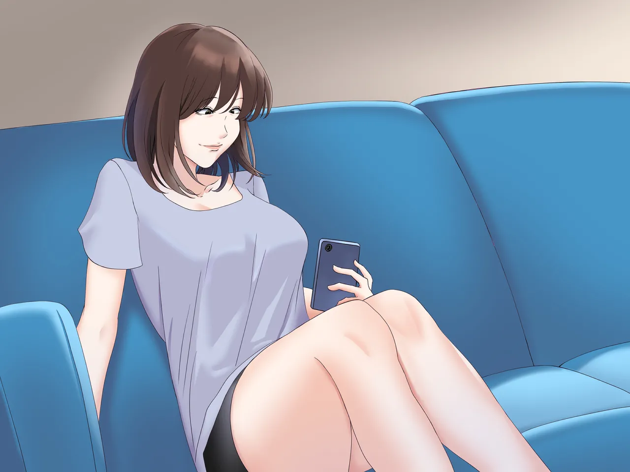 息子の包茎チ◯ポを剥こうとする母 Page.110
