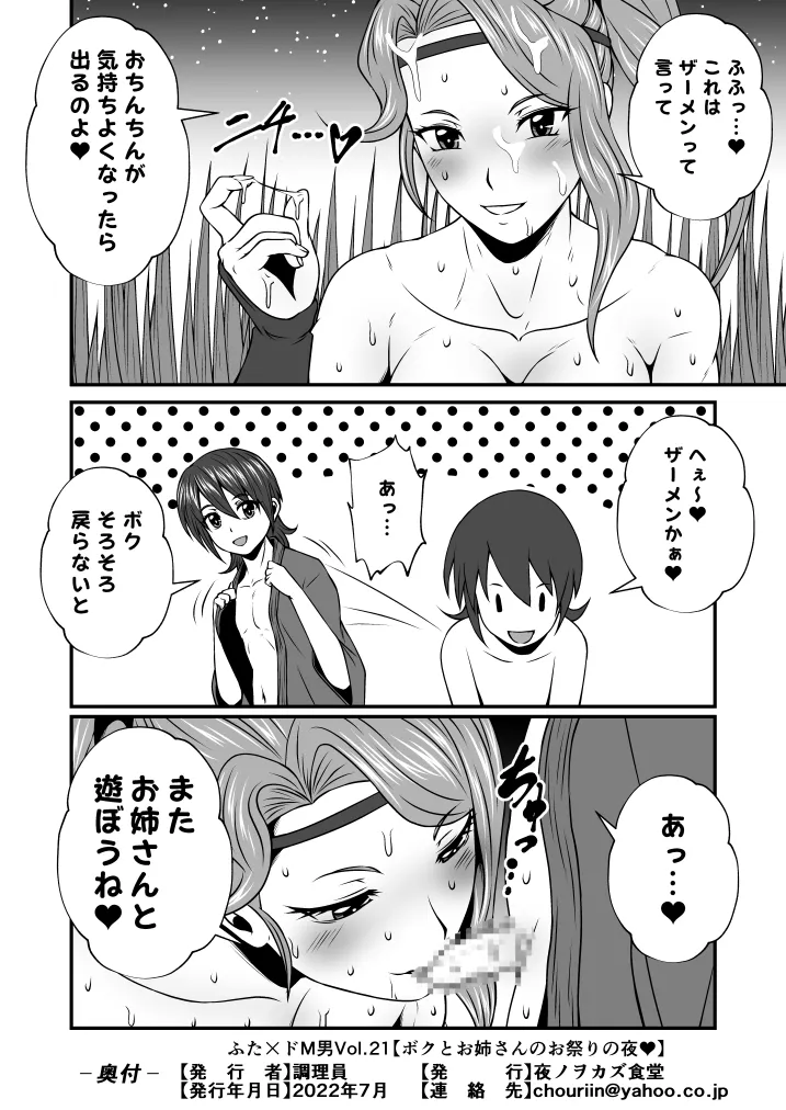 ふた×ドM男Vol.21【ボクとお姉さんのお祭りの夜】 Page.13