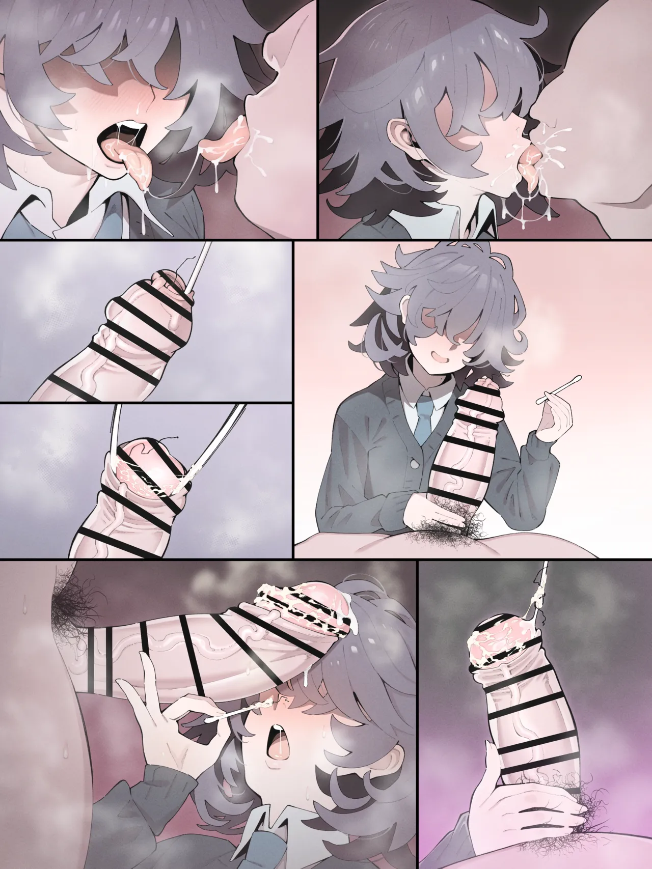 メカクレ義妹の朋子ちゃんでチンカス綿棒 Page.3