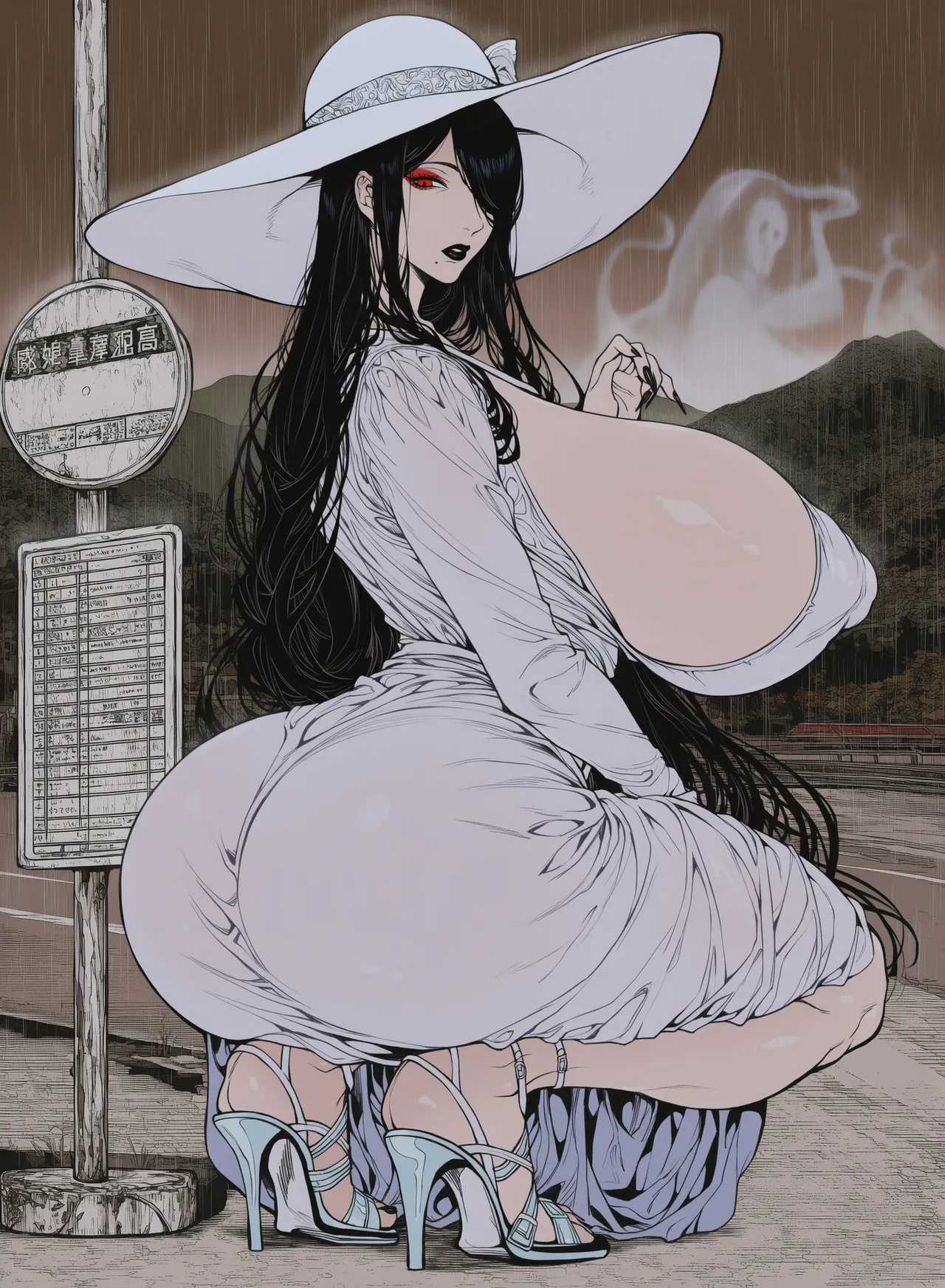 xXxBATxXx IMILF Hasshaku-sama & Sadako Page.57