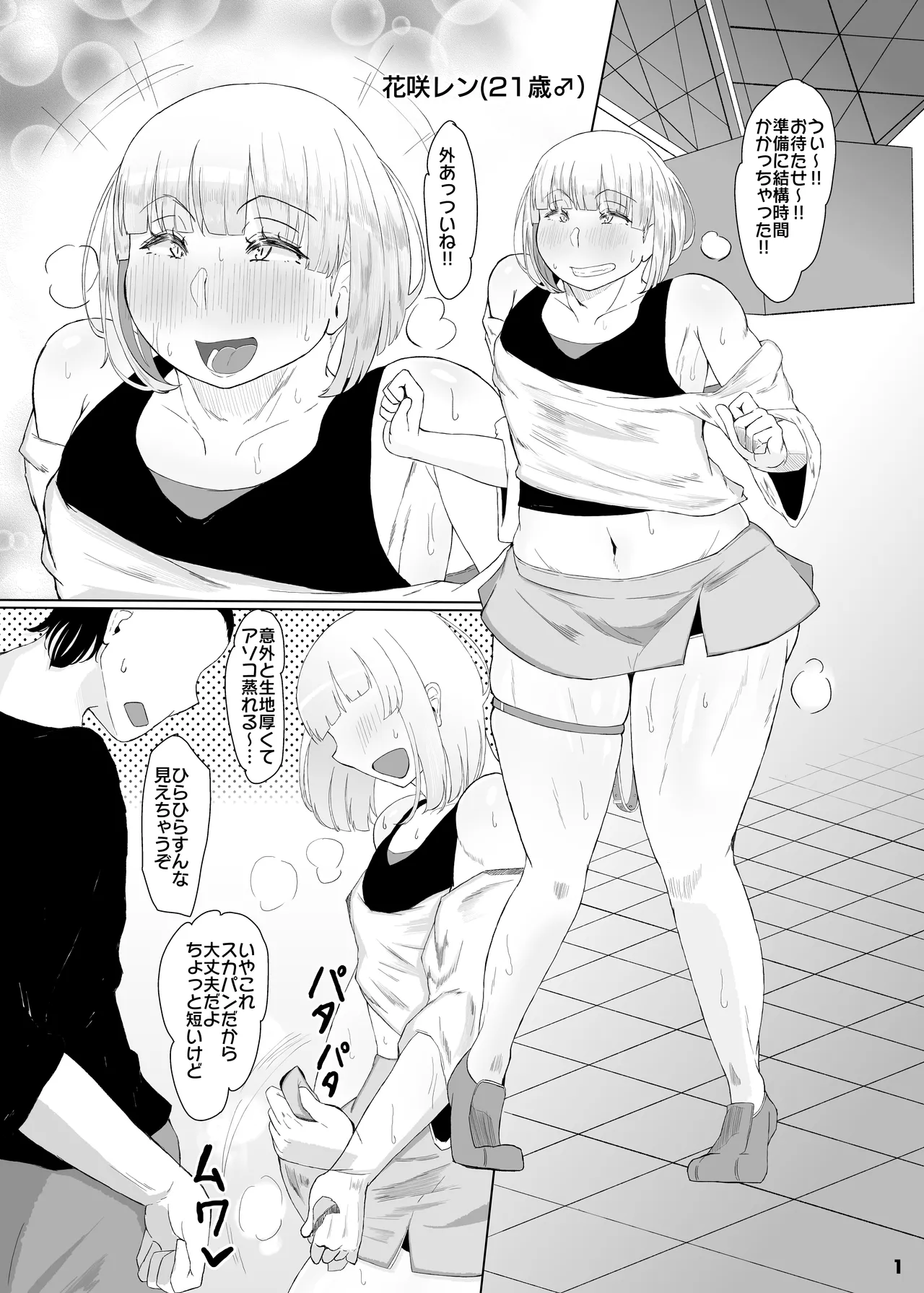 浮ついてる女装子がコスプレイベント後にオホ声ドカパコ Page.2