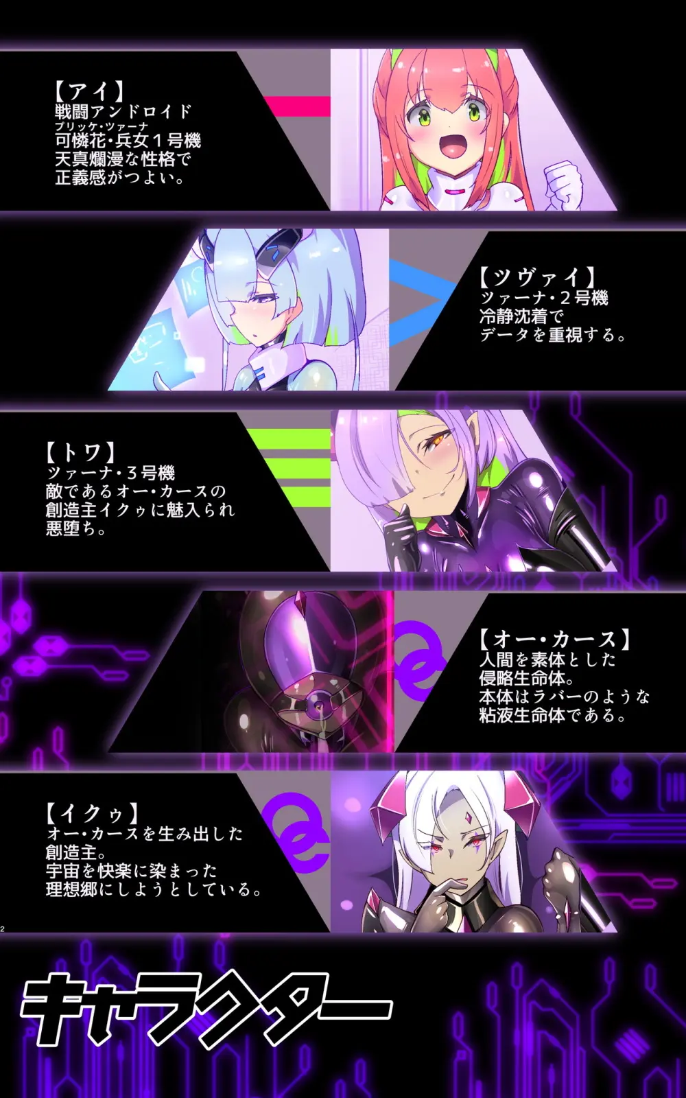 マジメな転生女体化アンドロイドが快楽攻めの果てに爆乳悪堕ちするまんが～プリッケツァーナ・ツヴァイ～ Page.2