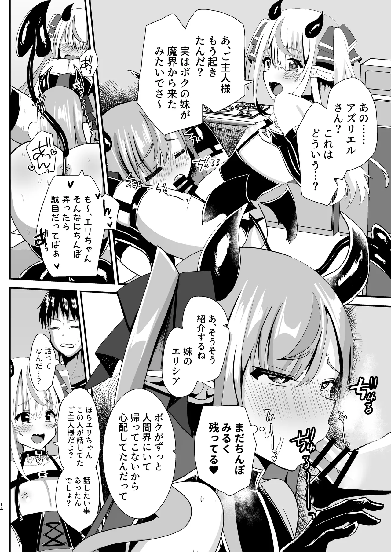 男の娘サキュバス姉妹とドスケベセックスしちゃう本 Page.14