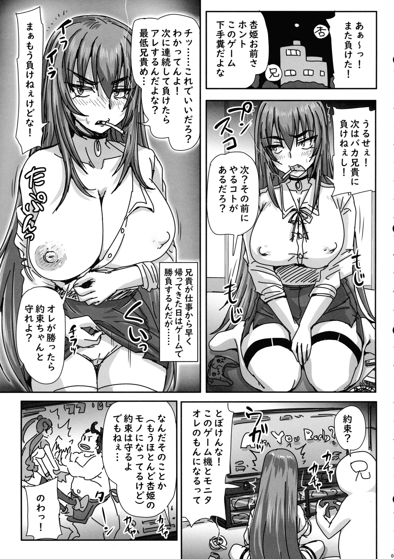 バカ兄との勝負に負けまくる杏姫様がえちカワイイ Page.7
