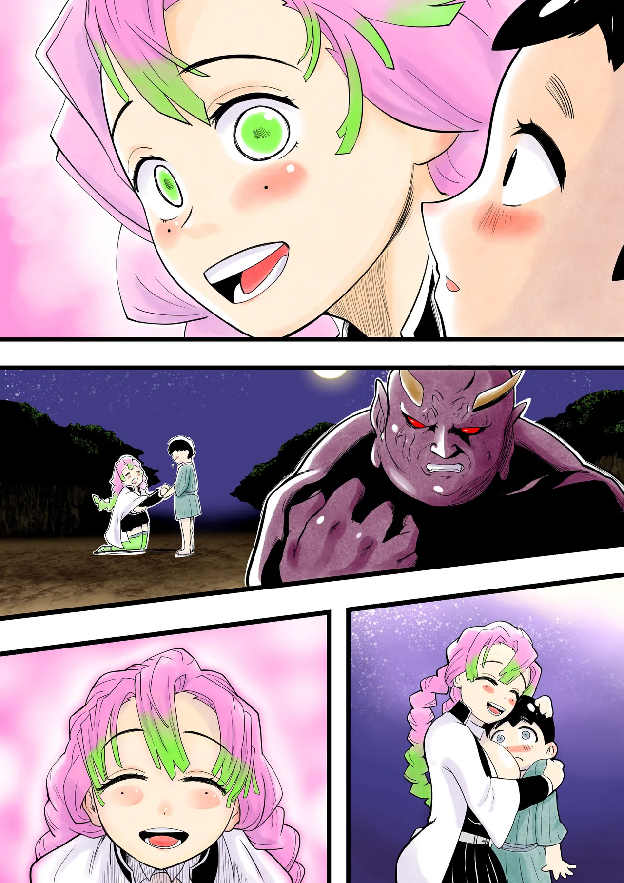 蟲生スはつ恋、みだれ蜜~甘露寺●璃ニプルファック蟲○産卵~ Page.38