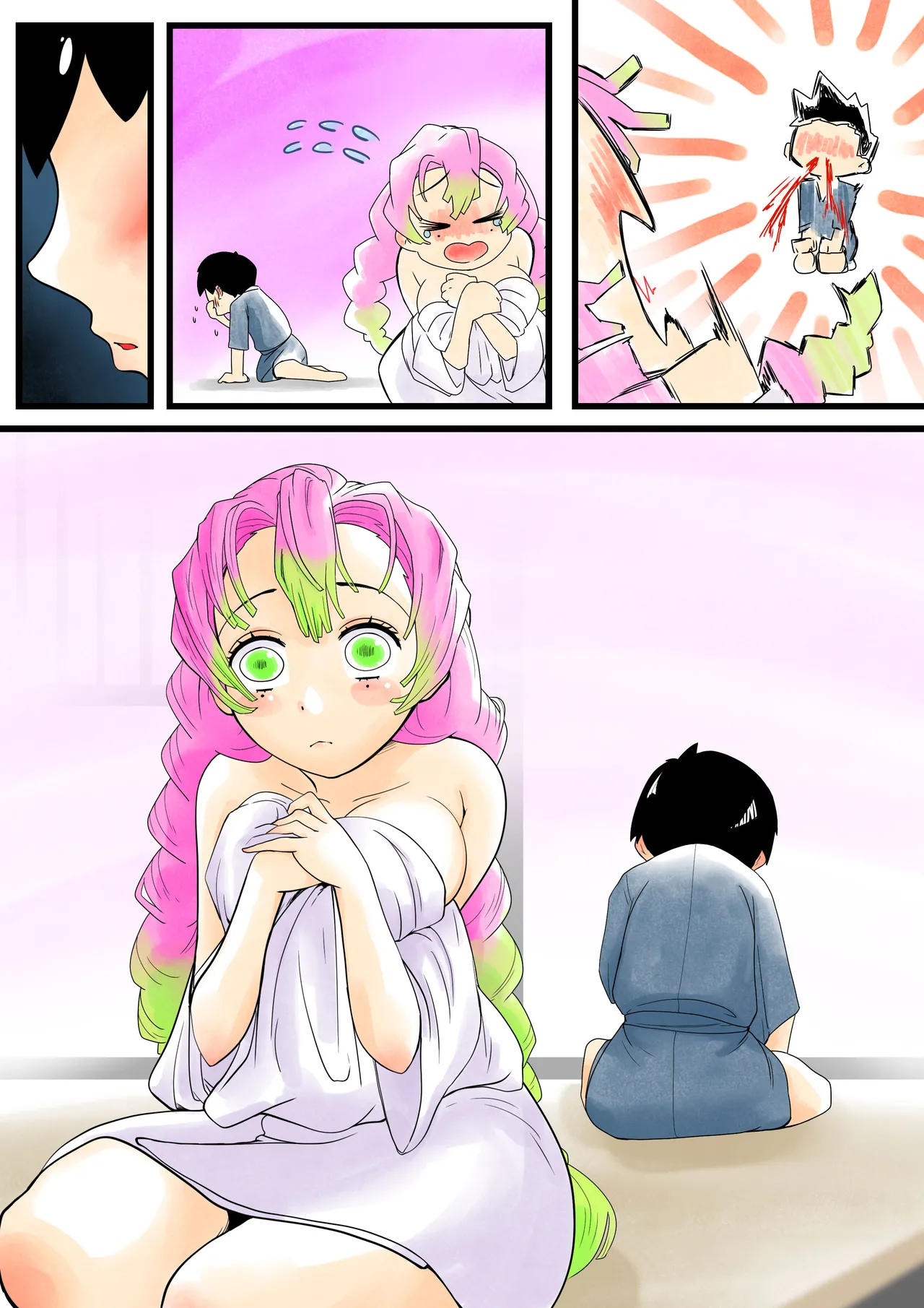 蟲生スはつ恋、みだれ蜜~甘露寺●璃ニプルファック蟲○産卵~ Page.52
