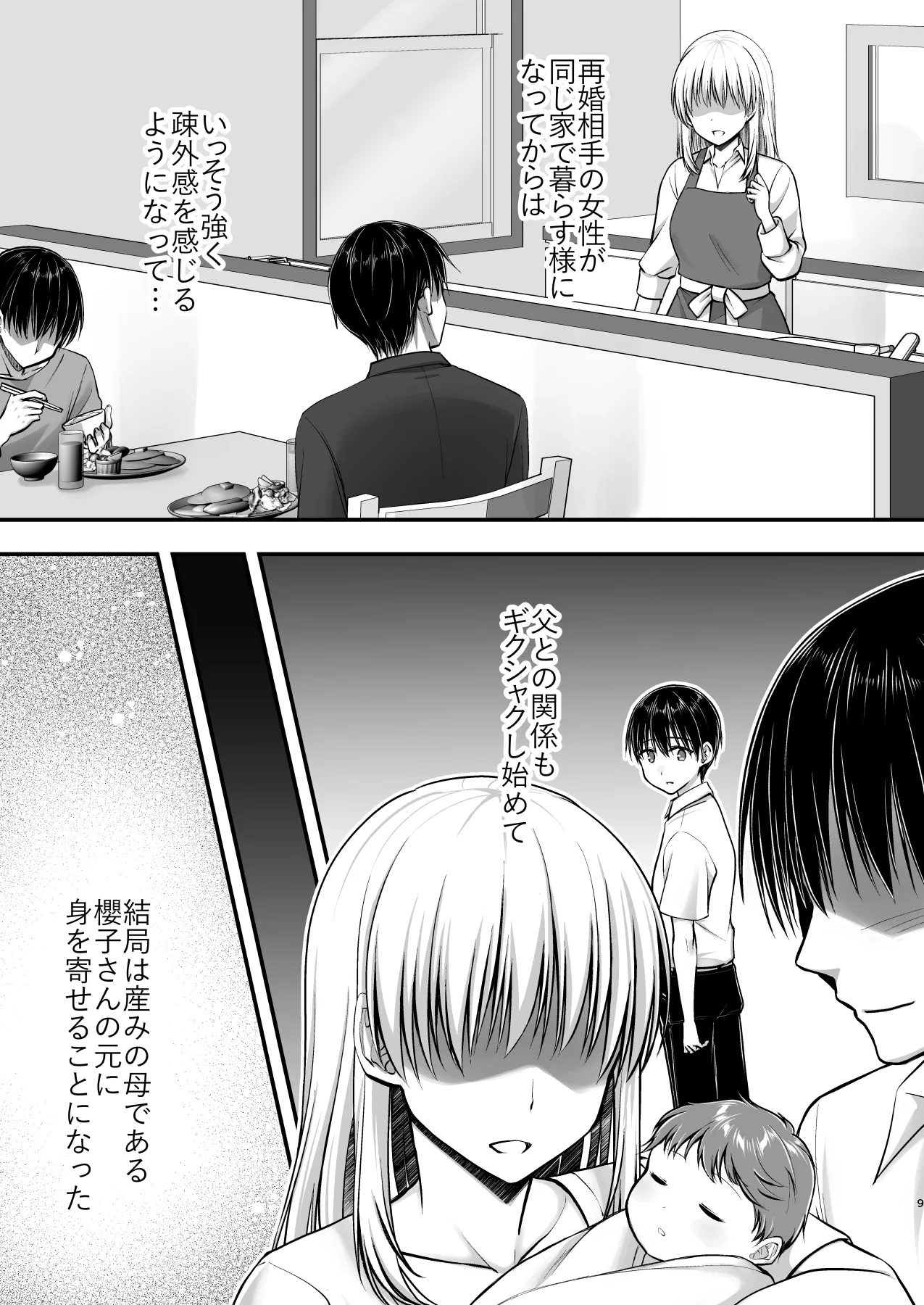 こんなスケベな体で母親は無理だろ！無防備すぎる母で抜きまくる日々Remake Page.9