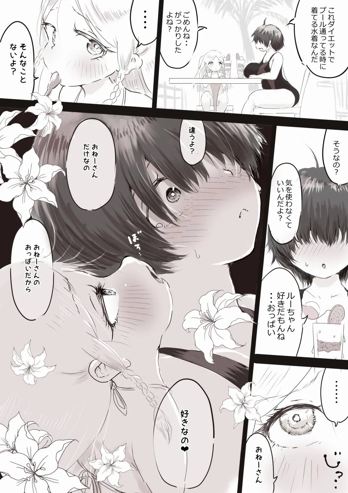 銀髪ハーフ少女は庵楽さんとプールデートで本懐を遂げたい [進行中] Page.19