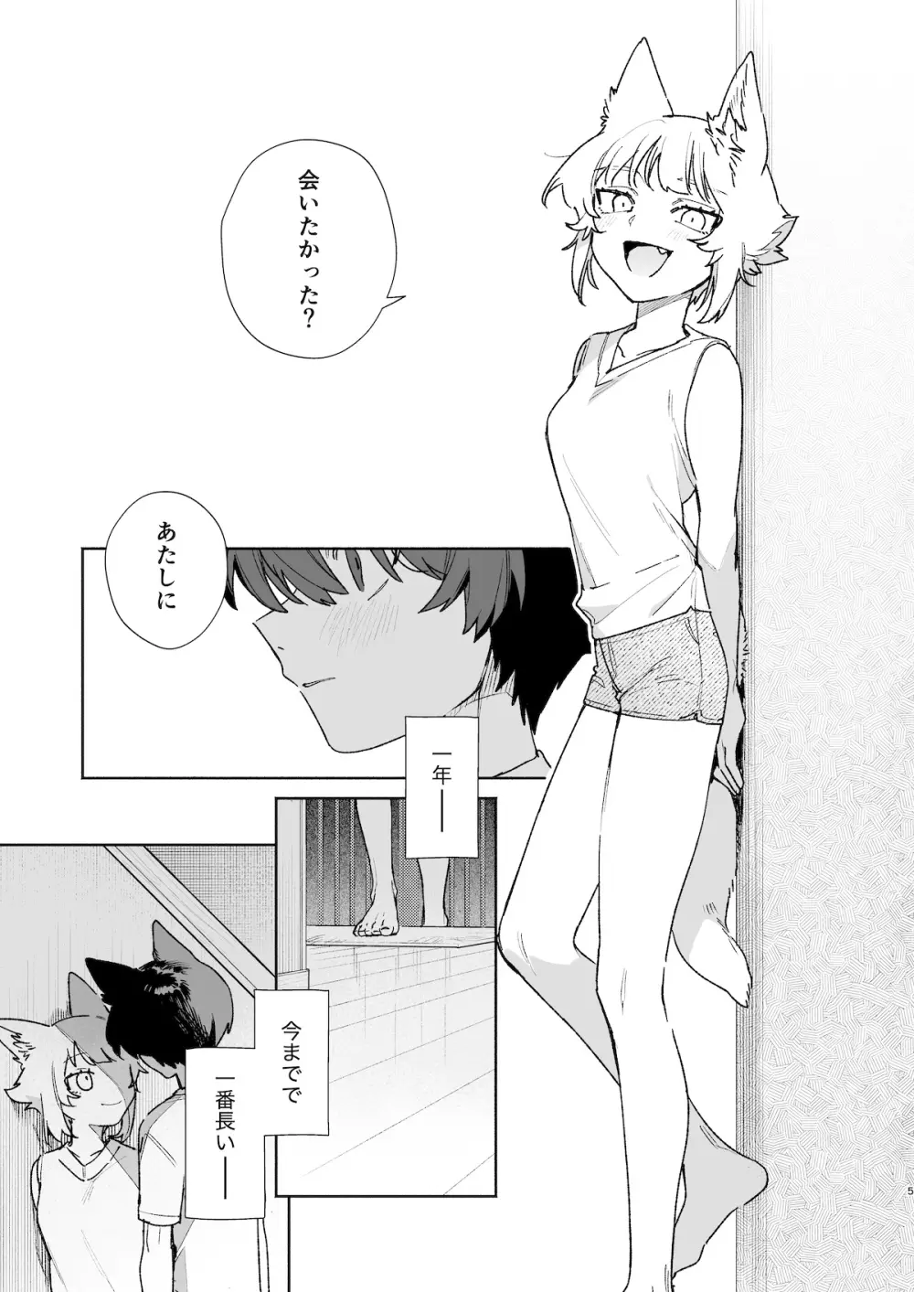 ♂が受け。コヨーテちゃん×甲斐犬くん2 Page.6