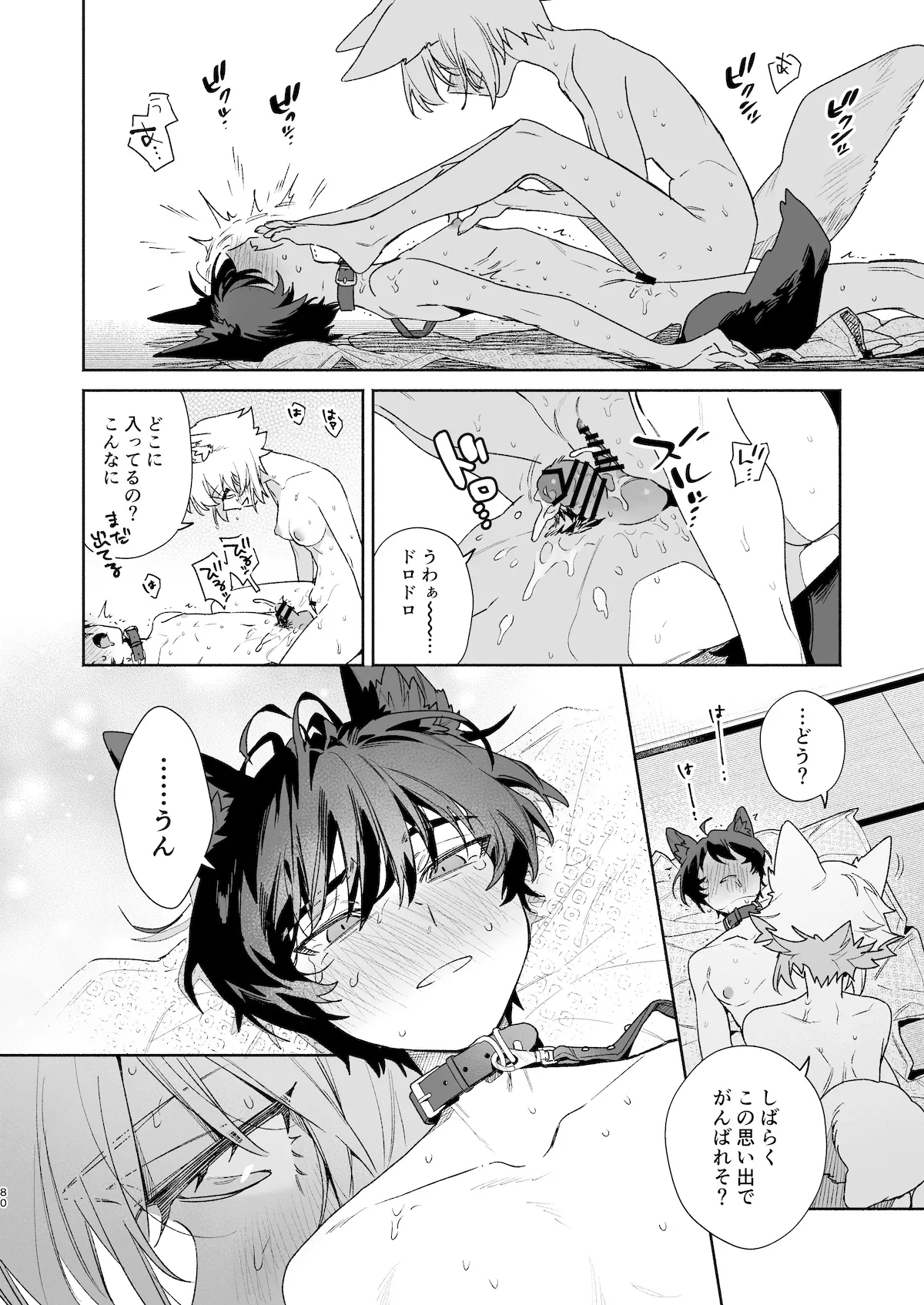 ♂が受け。コヨーテちゃん×甲斐犬くん2 Page.80