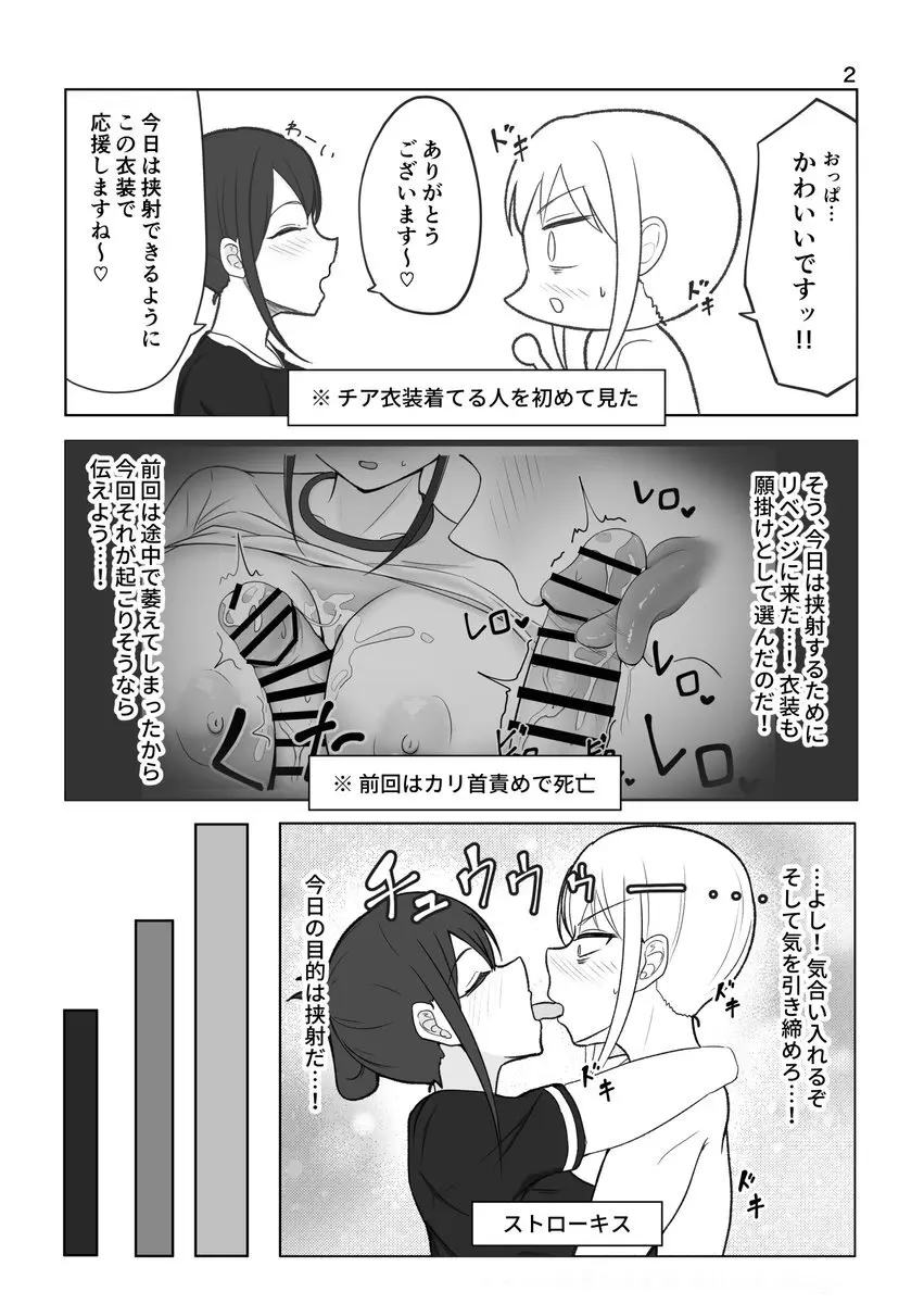 ズリキチ見習いがGカップお姉さんにパイズリしてもらったレポ漫画 ～リベンジ編～ Page.2