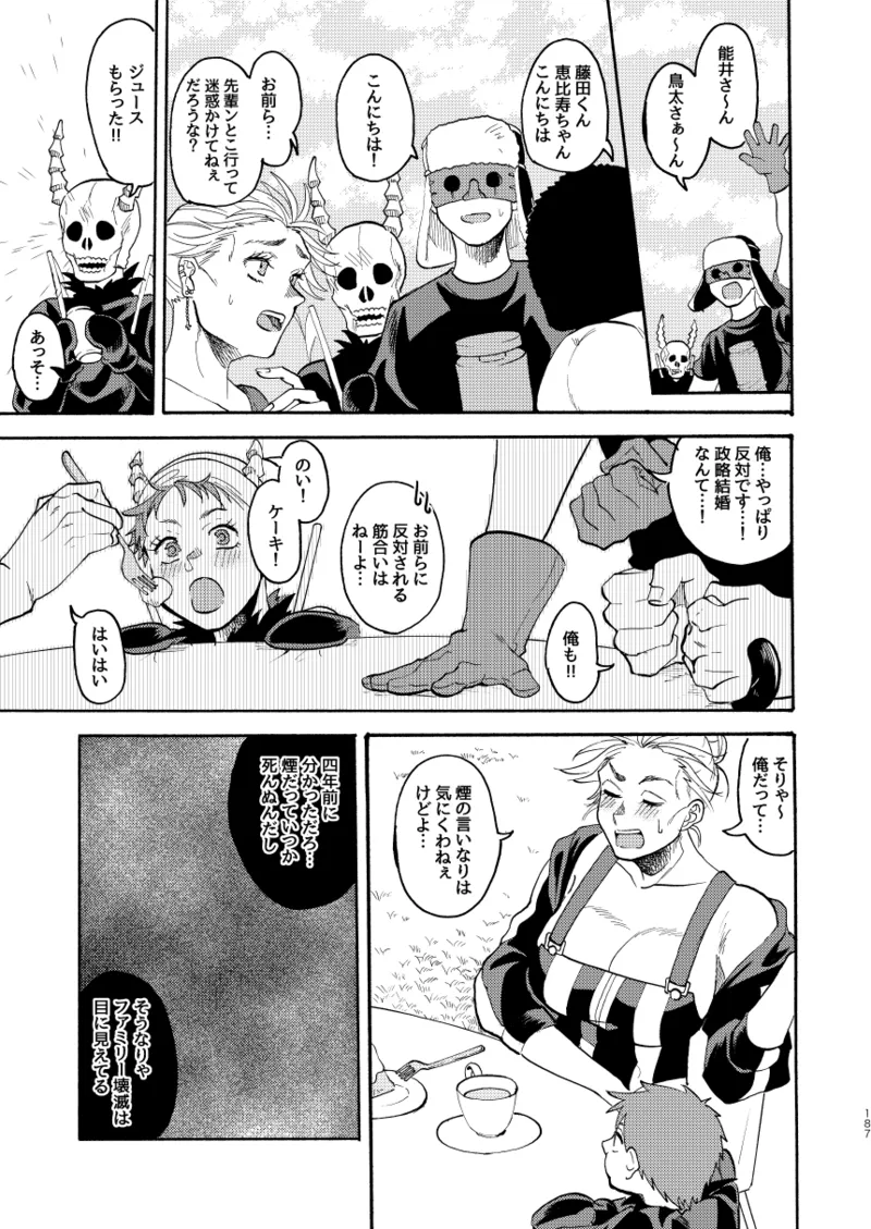 【心能井同人誌再録】Honeymoon Night Page.184