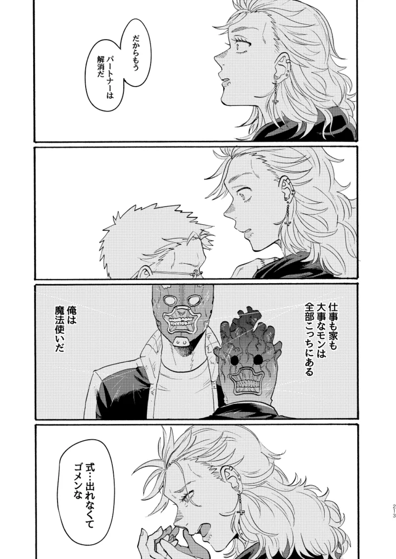 【心能井同人誌再録】Honeymoon Night Page.210