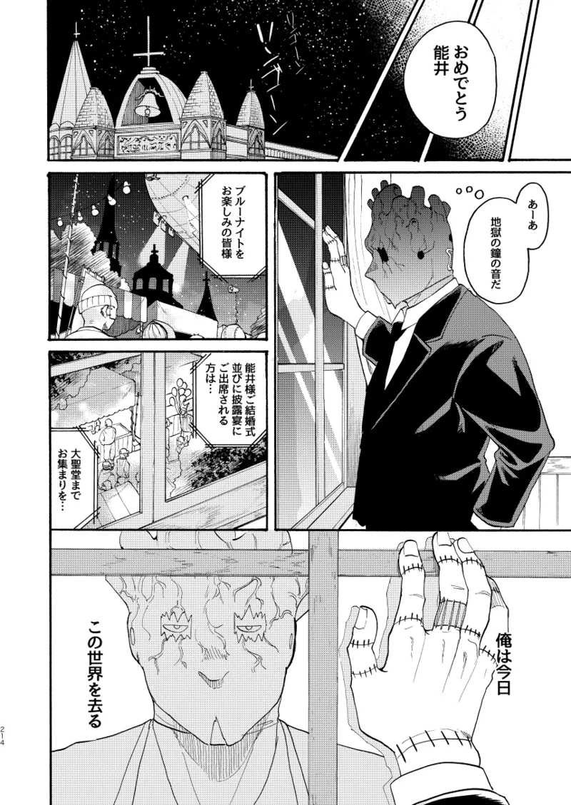 【心能井同人誌再録】Honeymoon Night Page.211
