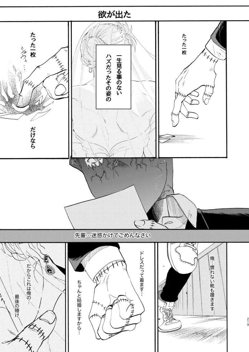 【心能井同人誌再録】Honeymoon Night Page.216