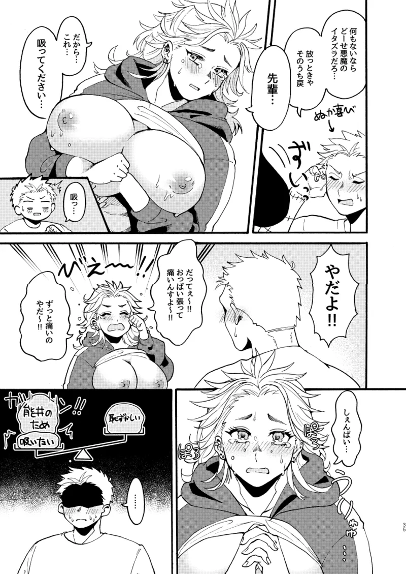 【心能井同人誌再録】Honeymoon Night Page.34