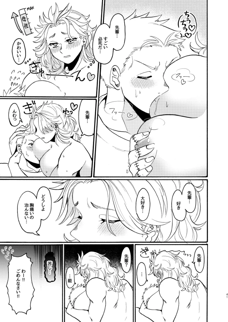 【心能井同人誌再録】Honeymoon Night Page.40