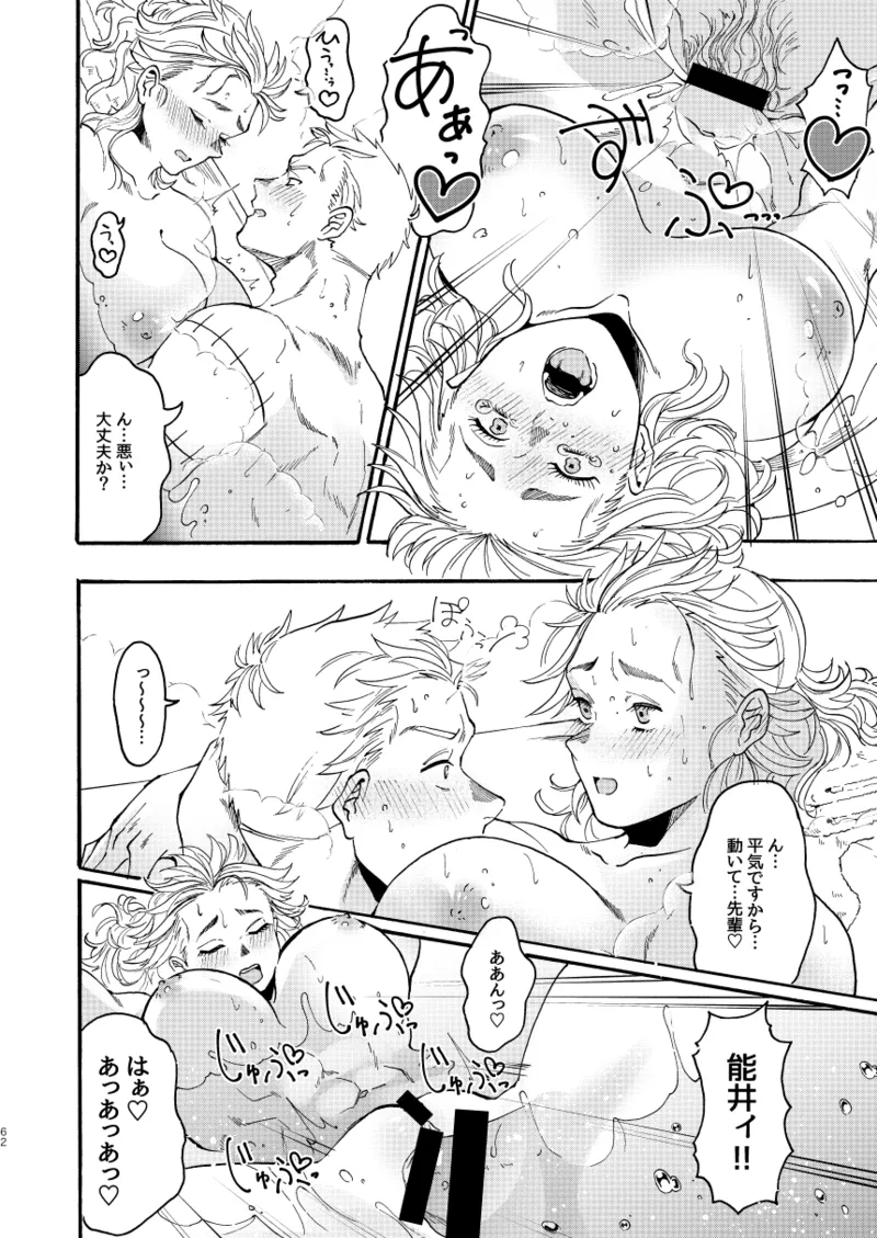 【心能井同人誌再録】Honeymoon Night Page.61