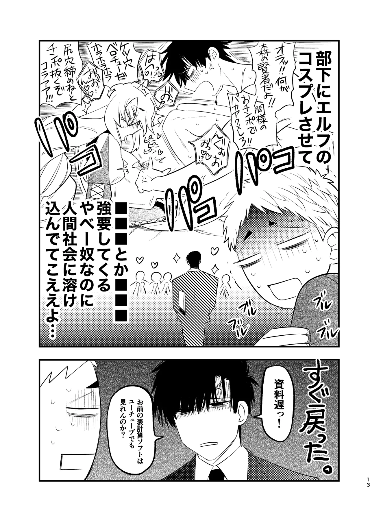 無能部下ですがエルフ女装の才能がありました。 Page.13