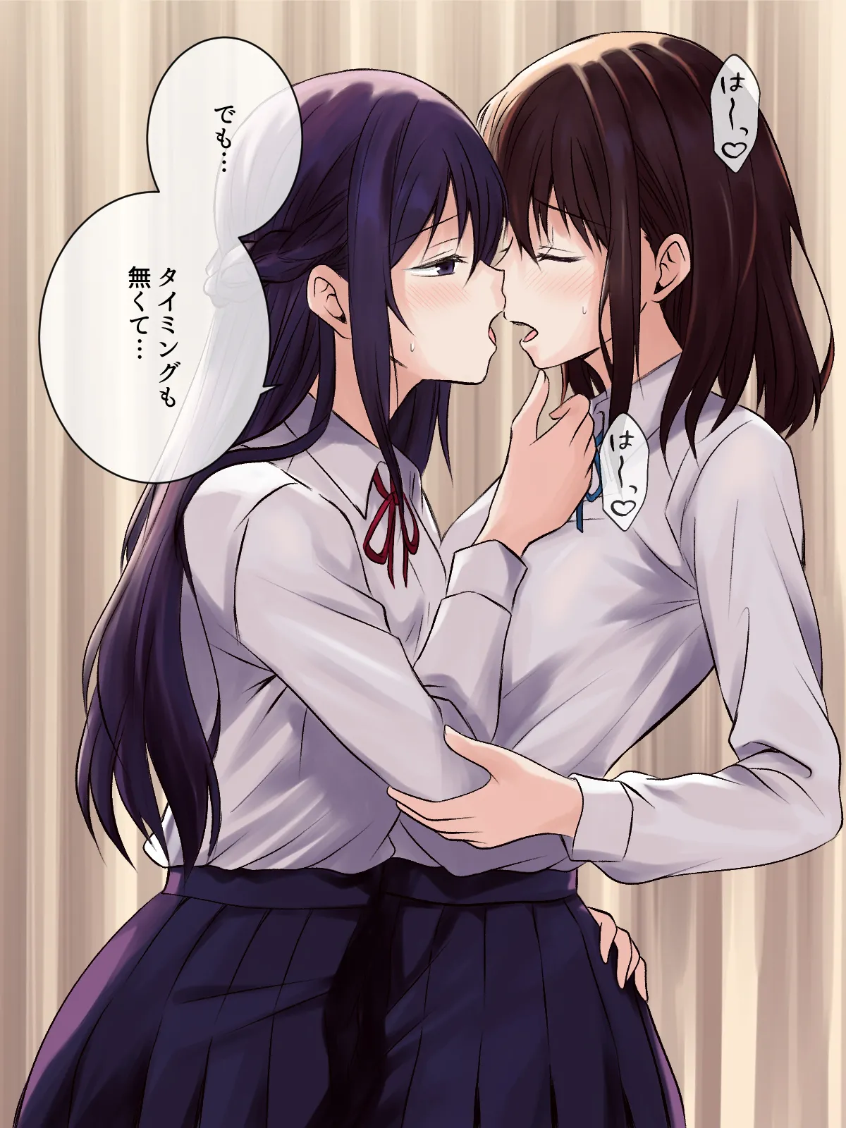 憧れの先輩と保健室で百合エッチ Page.21