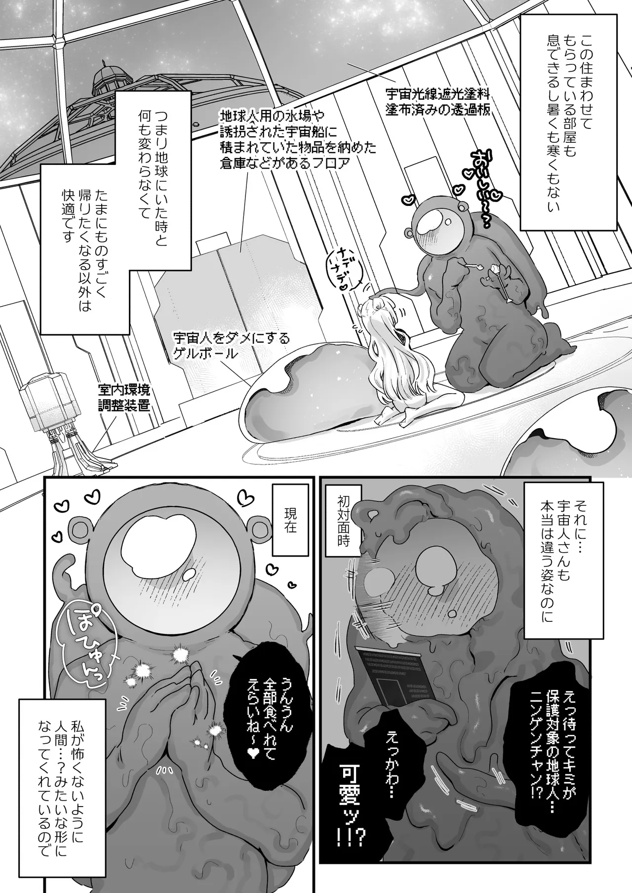 地球人を猫かわいがりする宇宙人さんに保護されている女の子の話 Page.5