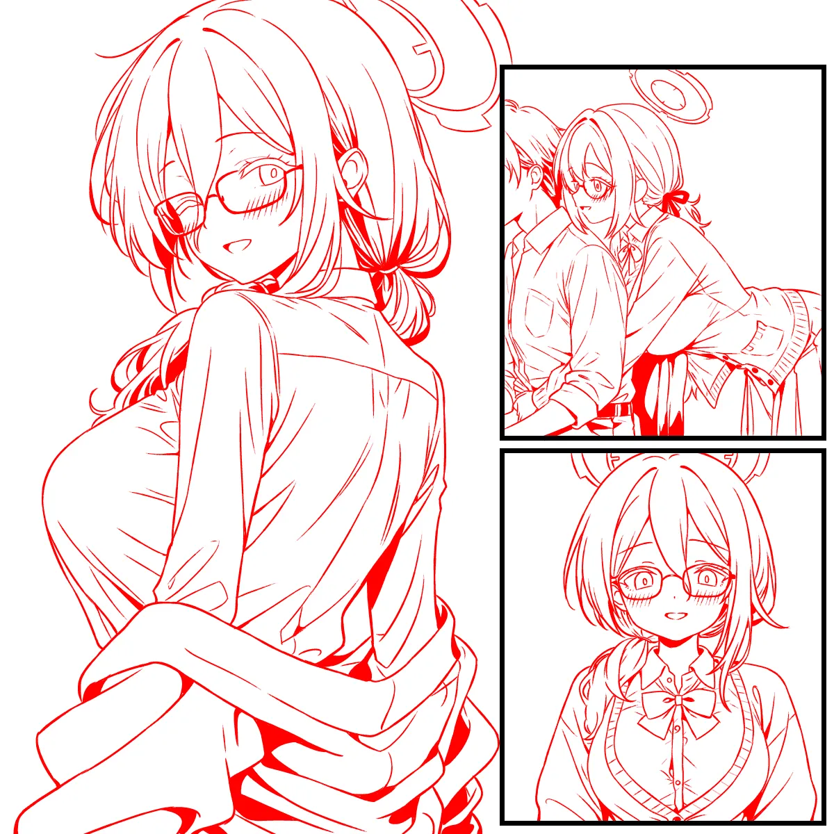 距離の縮め方を試すアカネ 制服 Page.3
