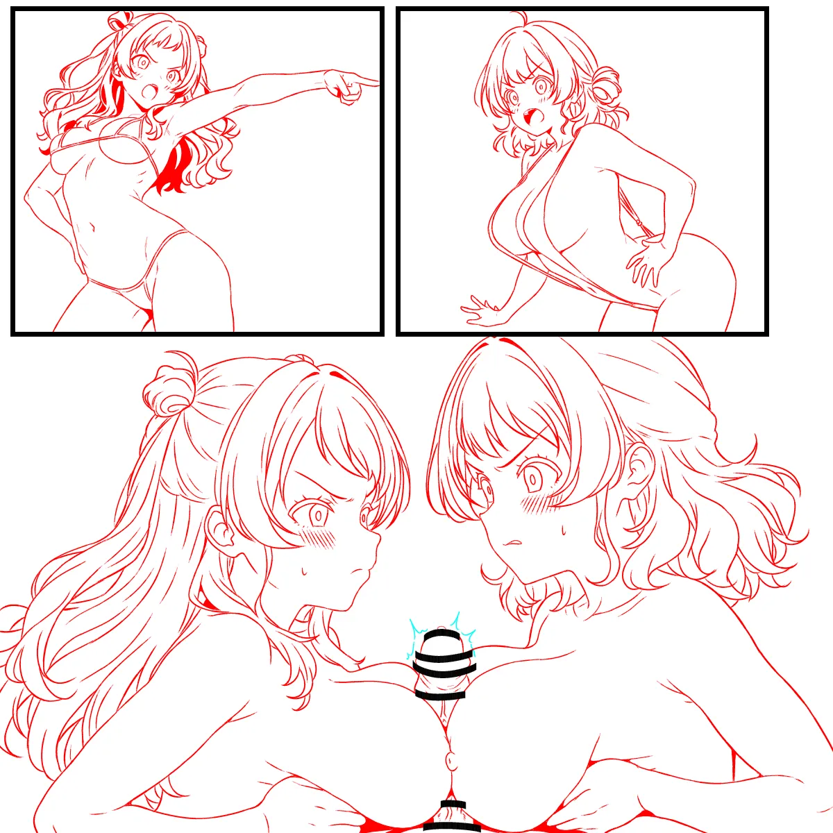 白熱した勝負をする花海姉妹 Page.6