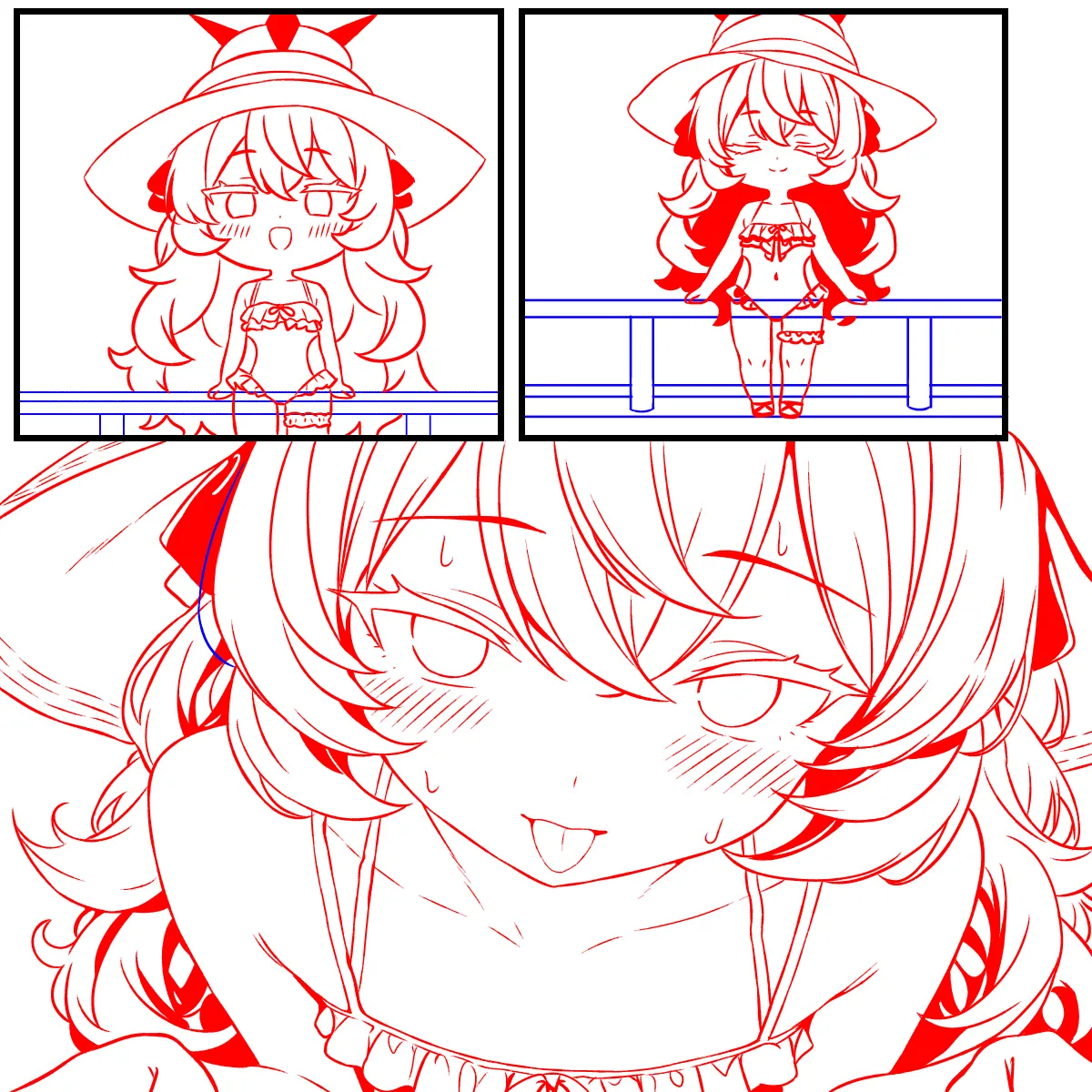 タンパク質を補給するイロハとイブキ Page.10