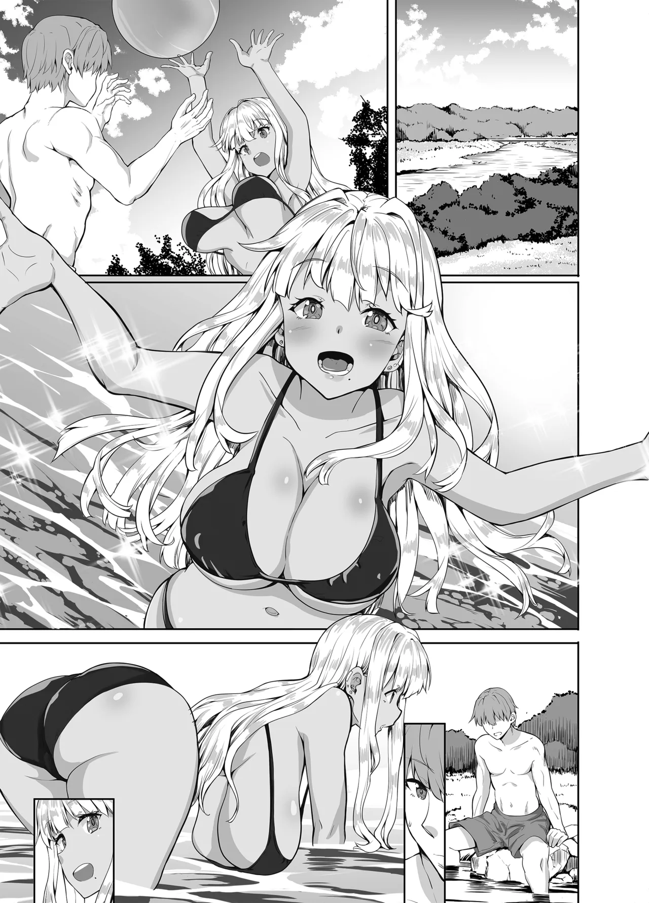 田舎の黒ギャルJkと結婚しました総集編 Page.159