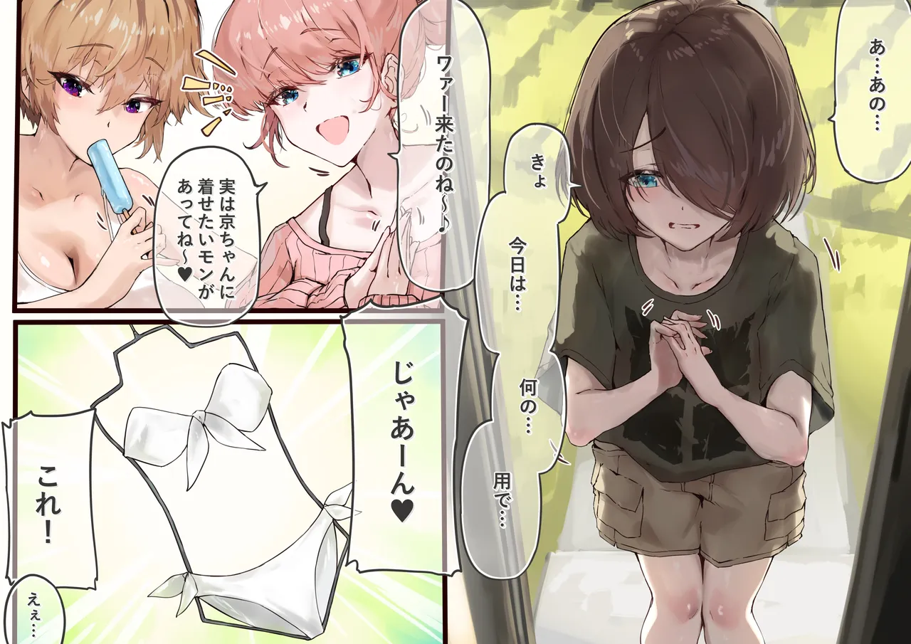 ビキニを着せられる京ちゃん